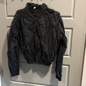 FP Movement by Free People Black Lightweight Hooded Jacket